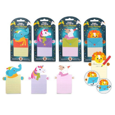  Öntapadós jegyzettömb Trendhaus MAGIC MOMENTS, 24 lapos, 4 féle mintával post-it