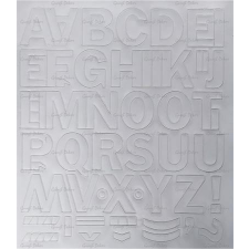 . Öntapadós matrica, 3 cm-es, betűlap, fehér információs címke