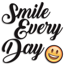  Öntapadós szivacs falmatrica smile every day 30 cm x 30 cm tapéta, díszléc és más dekoráció