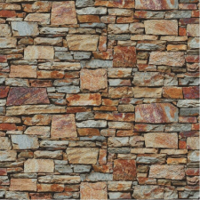  Öntapadós tapéta Fal különböző barna és szürke kövekből, 350 x 200 cm tapéta, díszléc és más dekoráció