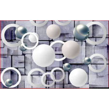  Öntapadós tapéta Golyók, körök, absztrakt, 400 x 250 cm tapéta, díszléc és más dekoráció