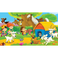  Öntapadós tapéta Háziállatok, gyerekrajzok2, 270 x 200 cm tapéta, díszléc és más dekoráció