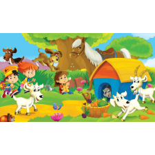  Öntapadós tapéta Háziállatok, gyerekrajzok2, 350 x 200 cm tapéta, díszléc és más dekoráció