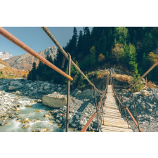  Öntapadós tapéta Híd a folyón, 200 x 150 cm tapéta, díszléc és más dekoráció