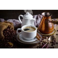  Öntapadós tapéta Összetétel66 Kávé, rusztikus elrendezés2, 250 x 200 cm tapéta, díszléc és más dekoráció