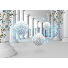  Öntapadós tapéta Oszlopok és virágok, absztrakt, 250 x 200 cm tapéta, díszléc és más dekoráció