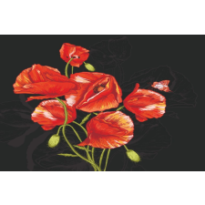  Öntapadós tapéta Pipacsok, piros és fekete2, 270 x 200 cm tapéta, díszléc és más dekoráció