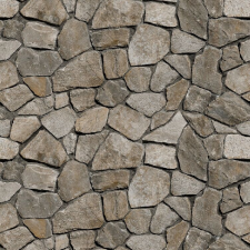  Öntapadós tapéta Szürke kerek kőfal, 250 x 150 cm tapéta, díszléc és más dekoráció