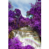  Öntapadós tapéta Vízesés a lila erdőben, 150 x 205 cm