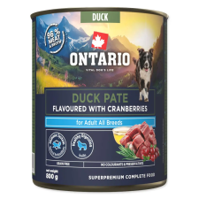  Ontario Adult kacsapástétom vörösáfonyával – 800 g kutyaeledel