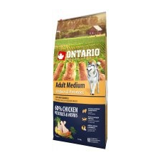 Ontario Adult Medium Chicken & Potatoes Száraz kutyatáp, 12kg kutyaeledel