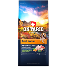 Ontario Adult Medium Fish & Brown Rice 12 kg kutyaeledel