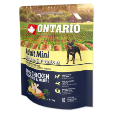  Ontario Adult Mini csirke és gyógynövények 0,75 kg jutalomfalat kutyáknak