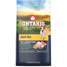Ontario Adult Mini Fish & Brown Rice 6,5 kg kutyaeledel