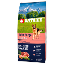 Ontario DOG ADULT LARGE BEEF AND RICE (12KG) kutyaeledel