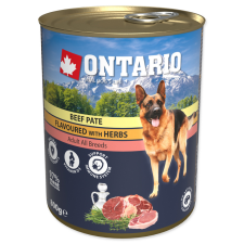 Ontario KONZERV DOG BEEF PATE FLAVOURED WITH HERBS 800G, 214-21104 kutyaeledel