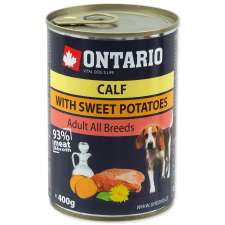 Ontario KONZERV DOG MINI CALF, SWEETPOTATO, DANDELION AND LINSEED OIL kutyaeledel