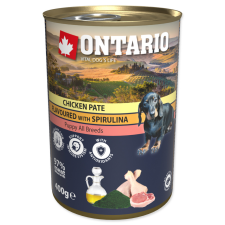 Ontario KONZERV PUPPY CHICKEN PATE FLAVOURED WITH SPIRULINA AND SALMON OIL, 400G kutyaeledel