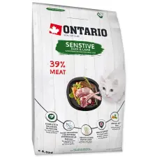  ONTARIO száraztáp érzékeny bőrű és emésztésű macskáknak 6,5kg macskaeledel