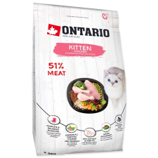  ONTARIO száraztáp kölyök és vemhes macskáknak csirkével 2 kg macskaeledel