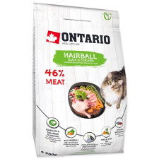  ONTARIO száraztáp szőrlabda képződés ellen macskáknak 400gr macskaeledel