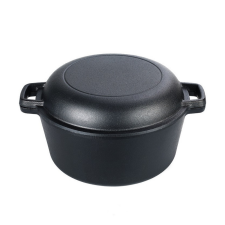  Öntöttvas 2in1 lábas, szeletsütő fedővel 26 cm edény