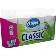 Ooops ! Classic toalettpapír 8 tekercs 3 rétegű Aloe Vera higiéniai papíráru
