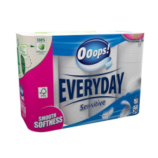 Ooops! Everyday WC papír Sensitive - 3 rétegű, 24 tekercs higiéniai papíráru