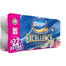 Ooops Toalettpapír, 3 rétegű, kistekercses, 8 tekercs, OOOPS "Excellence" higiéniai papíráru