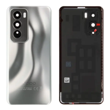 OPPO 621033000316 Gyári akkufedél hátlap - burkolati elem Oppo Reno12 Ezüst mobiltelefon, tablet alkatrész