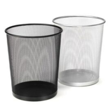OPTIMA Papírkosár fémhálós OPTIMA ezüst 20L fémhálós tároló
