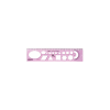 OPTIMA Sablon vonalzó OPTIMA hajlékony pink 30cm