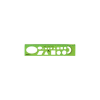OPTIMA Sablon vonalzó OPTIMA hajlékony zöld 30cm