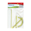 OPTIMA Vonalzókészlet OPTIMA 15cm vonalzóval 4db-os