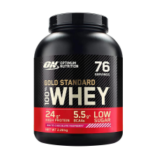 Optimum Nutrition Gold Standard 100% Whey™ Tejsavó Fehérje (2.27 kg, Fehér Csokoládé &amp; Málna) vitamin és táplálékkiegészítő