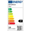 Optonica 2887 LED mennyezeti lámpa 24W 1560LM 175-265V RA>80 IP20 3000K csillagos bura