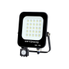 Optonica 5776 LED SMD fényvető fekete 20W 1800LM AC220-240V 90° IP65 2700K mozgásérzékelős