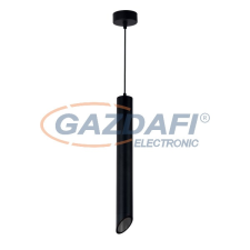 Optonica 9053 függeszték GU10 MR16 alumínium - kívül fekete/belül fekete - 6X50CM világítás