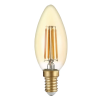 Optonica C35 LED Vintage Filament Gyertya Izzó E14 4W 400lm 2500K meleg fehér arany színű búra 1490