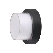 Optonica Fekete fali lámpa2,kerek, 15W, 230V, 1500Lm,IP65,4200K világítás