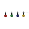 Optonica Kültéri Fényfüzér 10db G45 színes izzóval 3W 8m IP65 5090