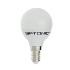 Optonica LED gömb, E14, 6W, 240°, G45 hideg fehér fény - DIMMELHETŐ izzó