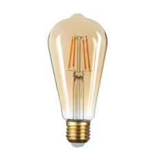 Optonica LED gömb(ST64),E27, 4W, aranyozott üvegbúra, 2500K, 400LM, 230V izzó