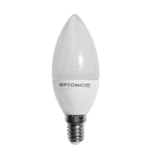 Optonica LED gyertya, E14, 6W, 230V, semleges fehér fény - 3db/doboz izzó