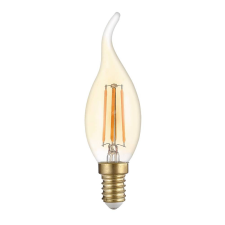 Optonica LED gyertya, E14(T35), 4W,400LM,2500K, aranyozott üvegbúra izzó