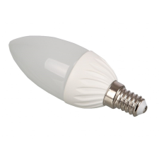 Optonica LED lámpa , égő , gyertya , E14 foglalat , 6 Watt , 240° , természetes fehér , Optonica izzó