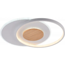Optonica LED mennyezeti lámpa CCT 54W fehér + fa szabályozható + távirányító világítás