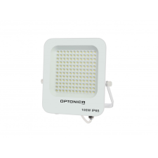 Optonica LED reflektor, 100W, 9000lm, AC230V, fehér ház, 90° IP65 2700K kültéri világítás