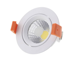 Optonica LED spotlámpa, 8W, COB, kerek, billenthető, semleges fehér fény világítás