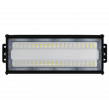 Optonica Lineáris LED csarnokvilágító (50 Watt, 5000 lumen, 6000K) hideg fehér, fekete világítás
